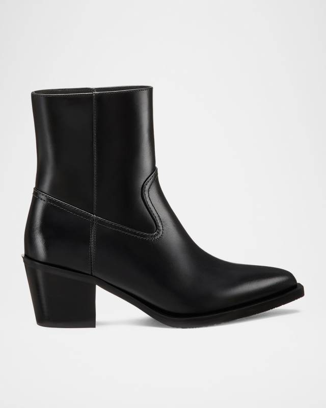 Tate Calfskin Western Booties